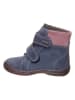 Richter Shoes Leder-Winterboots in Dunkelblau