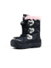 Richter Shoes Botki zimowe w kolorze granatowo-jasnoróżowym