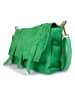 ORE10 Skórzana torebka "Sim" w kolorze zielonym - 30 x 21 x 8 cm