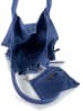 ORE10 Leder-Schultertasche "Rabar" in Dunkelblau - (B)36 x (H)45 x (T)19 cm