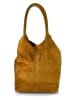 ORE10 Skórzana shopper bag "Rabar" w kolorze jasnobrązowym - 36 x 45 x 19 cm