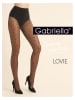 Gabriella 2-delige set: panty's "Love" zwart - 20 denier