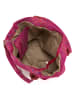 Mia Tomazzi Leder-Henkeltasche "Liberazione" in Fuchsia - (B)20 x (H)35 x (T)18 cm