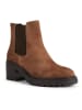 Geox Leder-Chelsea-Boots "Damiana" in Hellbraun