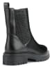Geox Leder-Chelsea-Boots "Iridea" in Schwarz