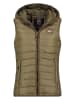 Geographical Norway Kamizelka pikowana "Vatika" w kolorze khaki