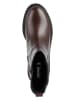 Geox Leder-Chelsea-Boots "Iridea" in Bordeaux/ Schwarz