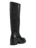 Geox Leder-Stiefel "Damiana" in Schwarz