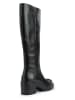 Geox Leder-Stiefel "Damiana" in Schwarz