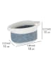 Wenko Aufbewahrungskorb "Bea" in Grau - (B)18 x (H)13 x (T)12 cm