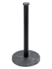 Wenko Küchenrollenhalter "Marmor" in Schwarz - (H)32 x Ø 15 cm