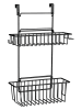 Wenko Küchenschrank-Einhängeregal "Flexi" in Schwarz - (B)32 x (H)47 x (T)12,5 cm