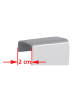 Wenko Küchenschrank-Einhängeregal "Flexi" in Schwarz - (B)32 x (H)47 x (T)12,5 cm