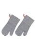 Wenko 2er-Set: Topfhandschuhe "Ada" in Grau - (L)33 x (B)17 cm