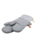 Wenko 2er-Set: Topfhandschuhe "Ada" in Grau - (L)33 x (B)17 cm
