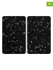 Wenko 2er-Set: Herdabdeckplatten "Terrazzo" in Schwarz - (L)30 x (B)52 cm