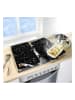 Wenko 2er-Set: Herdabdeckplatten "Terrazzo" in Schwarz - (L)30 x (B)52 cm