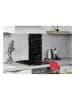 Wenko 2er-Set: Herdabdeckplatten "Terrazzo" in Schwarz - (L)30 x (B)52 cm