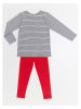 Denokids 2tlg. Outfit "Ladybug" in Grau/ Rot