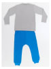 Denokids 2-delige outfit "Non-Stop Fun" grijs/blauw