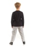 Denokids 2-delige outfit "Astronaut Dog" zwart/grijs