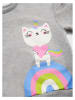 Denokids 2tlg. Outfit "Rainbow Cat" in Grau/ Rosa