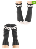 Denokids 2er-Set: Socken "Monsters" in Anthrazit