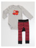 Denokids 2tlg. Outfit "Fire Truck" in Grau/ Rot