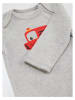 Denokids 2-delige outfit "Fire Truck" grijs/rood