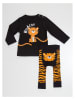 Denokids 2-delige outfit "Tiger" zwart/oranje