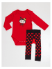 Denokids 2-delige outfit "Ladybug" rood/zwart