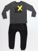 Denokids 2-delige outfit "Relax&Enjoy" antraciet
