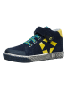 lamino Leren sneakers donkerblauw