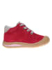 lamino Leren sneakers rood