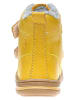 lamino Skórzane botki zimowe w kolorze żółtym
