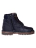 lamino Leren boots donkerblauw
