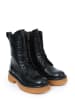 Frank Daniel Leder-Boots in Schwarz