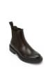 Frank Daniel Leder-Chelsea-Boots in Dunkelbraun