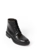 Frank Daniel Leder-Boots in Schwarz