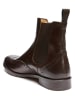 British Passport Leder-Chelsea-Boots in Dunkelbraun