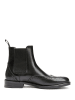British Passport Leder-Chelsea-Boots in Schwarz