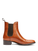 British Passport Leder-Chelsea-Boots in Hellbraun