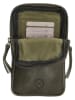 HIDE & STITCHES Leder-Handytasche in Oliv - (B)10 x (H)18 x (T)2,5 cm