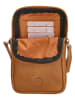 HIDE & STITCHES Skórzana torebka w kolorze musztardowym na telefon - 10 x 18 x 2,5 cm