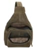 HIDE & STITCHES Skórzany plecak w kolorze oliwkowym - 18 x 33 x 8,5 cm