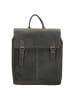 HIDE & STITCHES Leder-Rucksack in Grau - (B)29 x (H)38 x (T)7 cm
