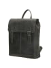 HIDE & STITCHES Leder-Rucksack in Grau - (B)29 x (H)38 x (T)7 cm