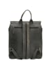 HIDE & STITCHES Leder-Rucksack in Grau - (B)29 x (H)38 x (T)7 cm
