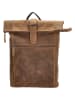 HIDE & STITCHES Skórzany plecak w kolorze brązowym - 36 x 41 x 13 cm