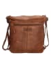 HIDE & STITCHES Leder-Umhängetasche in Cognac - (B)32 x (H)33 x (T)5 cm